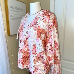 Pink multicolor hoodie